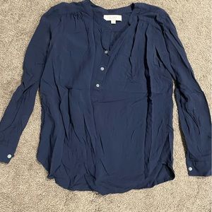 Loft navy blouse, size XS